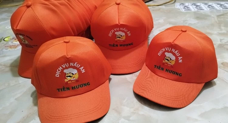 In logo mũ đồng phục
