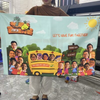 In cờ vải theo yêu cầu