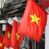 In cờ Tổ Quốc ở Hà Nội