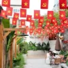 Cờ dây trang trí quán cafe